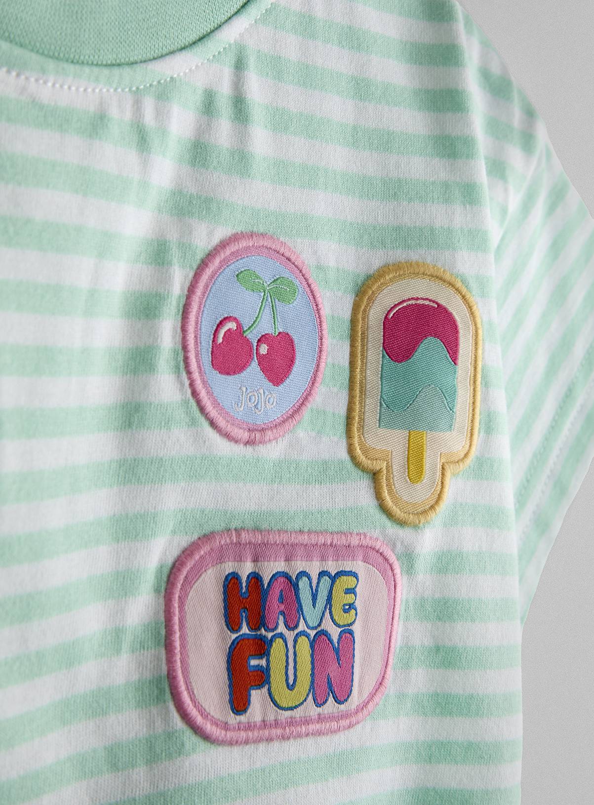 JOJO MAMAN BÉBÉ Ice Cream Patch T Shirt 2-3 Years - Image 3
